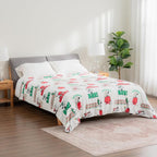 Berkshire Blanket Peanuts® VelvetLoft® Cute Character Snoopy Plush Blanket,Christmas Snowy Scene,Full/Queen 90 in x 90 in (Official Peanuts® Product)