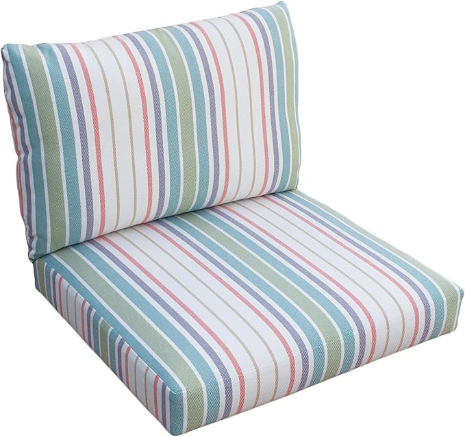 Tommy Bahama Deep Seating Lounge Cushion, 23" X 24" X 4", Bandeau Pastel