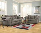 Signature Design by Ashley Darcy Casual Plush Loveseat, Grayish Brown