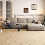 108" Sectional Couches for Living Room Modern Modular Sofa with L-Shape Couchs Upholstered Boneless Couch Deep Seat Sectional Couch with Chaise (Camel, Right Facing Chaise+2Seaters)
