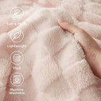 Bedsure GentleSoft Full Size Blankets for Bed Light Pink - Super Soft Cozy Fleece Blanket for Women Men Girls, Large Fuzzy Throws for Bedroom Decor, 84x90 Inches