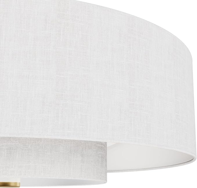 Hunter Fan 30 inch Luxe Gold - Fresh White Indoor Fandelier with Light, Remote, Casual-Style, Ceiling Fans for Living Rooms, bedrooms, Home Offices, Kitchens (Renewed)