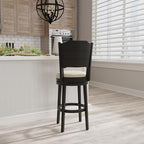 Hillsdale Clarion Wood Bar Height Swivel Stool, Black