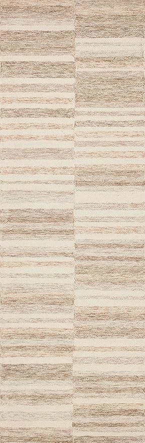 Loloi Chris Loves Julia Chris Collection CHR-03 Ivory/Clay 7'-9'' x 9'-9'', .50" Pile Height, Area Rug