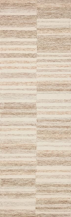 Loloi Chris Loves Julia Chris Collection CHR-03 Ivory/Clay 2'-6'' x 7'-6'', .50" Pile Height, Runner Rug