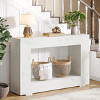 Tribesigns Farmhouse Console Table, 47 Inches Entryway Console Table with Storage, Industrial Hallway Accent Table for Living Room, Entrance
