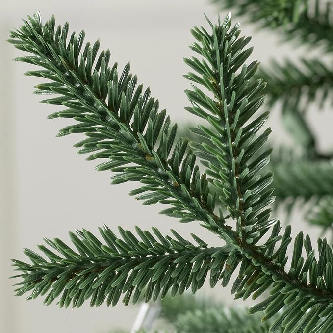 Balsam Hill European Silver Fir - Elegant Artificial Christmas Tree with True Needle Foliage Available Unlit or with LED Clear Lights, Unlit, 6'