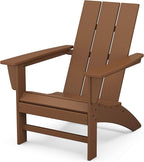 POLYWOOD AD420TE Modern Adirondack Chair, Teak