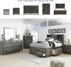 Signature Design by Ashley Caitbrook Contemporary 7 Drawer Dresser with Dovetail Construction, Weathered Gray