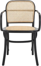 Safavieh Home Keiko White and Natural Cane Dining Chair