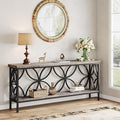 Tribesigns 70.9-Inch Narrow Sofa Table, 2-Tier Industrial Console Table Behind Couch, Long Entry Tables with Storage for Entryway, Living Room, Foyer, Hallway, Grey
