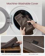 VASAGLE CUSTOS Collection - Shoe Bench, Storage Bench with Padded Seat, Entryway Bench with 9 Compartments, for Bedroom, 11.9 x 30.9 x 18.9 Inches, Rustic Brown and Chestnut Brown ULHS009B01