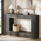 Tribesigns Farmhouse Console Table, 47 Inches Entryway Console Table with Storage, Industrial Hallway Accent Table for Living Room, Entrance