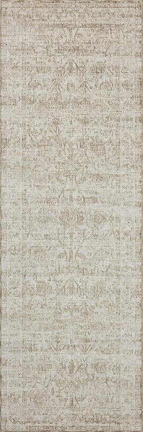 Loloi Amber Lewis Honora Collection HON-01 Ivory/Natural 2'-7" x 8'-0" Runner Rug