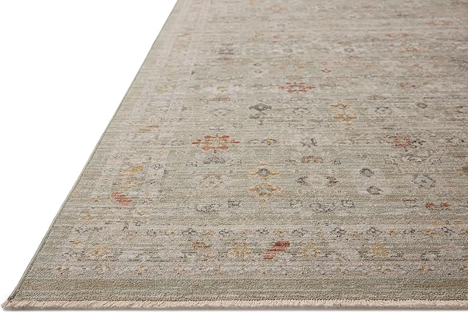 Loloi Chris Loves Julia Ida Collection IDA-04 Spa/Multi 2'-7" x 8'-0", .19" Pile Height, Runner Rug