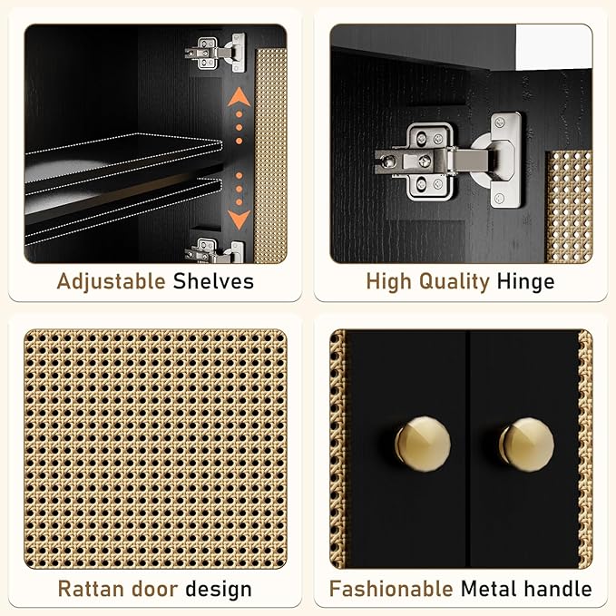 Over The Toilet Storage Cabinet, Behind Toilet Bathroom Organizer with Adjustable Shelves, Wooden Above Toilet Storage Shelf, Space Saver for Restroom, Bathroom, Laundry