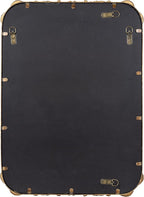 Kate and Laurel Brazelton Rounded Rectangle Ornate Traditional Mirror; 20 x 27; Gold; Ornamental Round Rectangular Classic Framed Wall Mirror