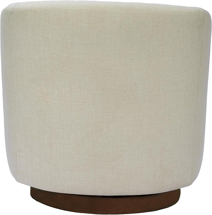 MINCETA Accent Chair,Modern Swivel Chairs for Living Room and Bedroom Reading with Wood Base,Set of 2,Performance Fabric in Beige