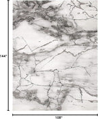 SAFAVIEH Craft Collection Area Rug - 9' x 12', Grey & Silver, Modern Abstract Design, Non-Shedding & Easy Care, Ideal for High Traffic Areas in Living Room, Bedroom (CFT877G)
