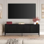 Henn&Hart Montello TV Stand, 70" Wide, Black