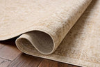 Loloi Chris Loves Julia Palma Collection PLM-01 Ivory/Sand 3'-6" x 5'-6" Fringe Accent Rug Vintage Style Boho Living Room Bedroom Carpet