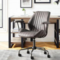 High Back Office Chair,Modern Swivel Office Chair,Black Suede Fabric Gaming Chair,Height Adjustable Home Office Desk Chair with Lumbar Support