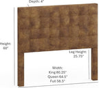 Bomber Jacket Brown Sutton King Headboard