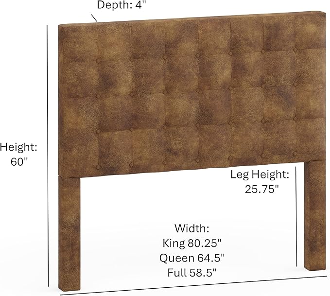 Bomber Jacket Brown Sutton King Headboard
