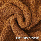 FUTEI Rust Throw Pillow Covers 16x16 Inch Set of 2,Furry Faux Fur Teddy Boucle Textured Cushion Covers,Soft Fluffy Decorative Pillow Case,Home Decor for Couch Bed Living Room Office Car