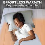 Sunbeam Electric Heated Mattress Pad Restful Quilted Extra-Cozy Fabric 12 Heat Settings 12-Hour Auto Shut-Off Deep Pocket Fit Machine Washable Full 75" x 54"