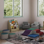 Factory Direct Partners 13132-NT Birch Book Display Stand, 5-Shelf Storage for Kid"s Books and Magazines for Bedroom, Playroom, Daycare, Preschool or Classroom - Natural