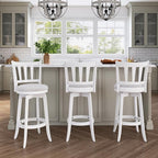 HILLSDALE Presque ISLE Wood BAR Height Swivel Stool White