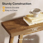 Tribesigns Farmhouse Console Entryway Table: 70.9 Inches Extra Long Console Table for Entryway, 2-Tier Narrow Wood Foyer Sofa Couch Table for Hallway, Entrance, Living Room, Yellow Brown