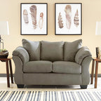 Signature Design by Ashley Darcy Casual Plush Loveseat, Grayish Brown