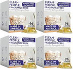 Clean People Laundry Detergent Pods - Recyclable Packaging, Hypoallergenic, Stain Fighting - Ultra Concentrated, Laundry Soap (384 Count, Fragrance Free)