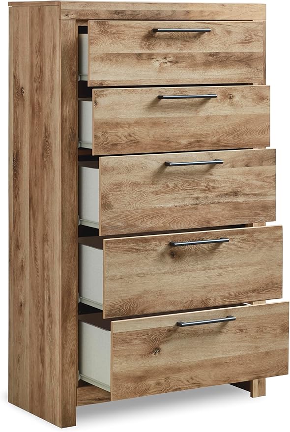 Signature Design by Ashley Hyanna Rustic 5 Drawer Chest, Rustic