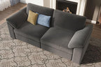 EASE MOOSE Comfty 2 Seat Couch,FSC Certified Modern Deep Seat Sectional Modular for Living Room
