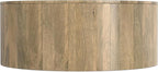 SIMPLIHOME Millbury Drum Coffee Table - 36 inch Wide Solid Mango Wood Round Living Room Table in Briarsmoke, Contemporary Cocktail Table for Family Room or Lounge with Large Surface, Assembled