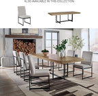 Signature Design by Ashley Tomtyn Casual Self Storing Leaf Dining Extension Table with Trestle Base, Light Brown