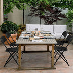 10 Pack Black Plastic Folding Chairs, Portable Party Chairs, Stackable Commercial Seats with Steel Frame for Home Office Wedding Party Indoor Outdoor Events Chairs, 350lbs Capacity