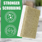 Natural Kitchen Sponges, 12 Pack Non-Scratch Sponge for Dishes, Biodegradable Scruber Sponges Kitchen for Cleaning, Household