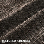 decorUhome Dark Brown Chenille Throw Pillow Covers 26x26 Set of 2 Thick Textured Slubby Couch Pillow Covers Farmhouse Accent Modern Neutral Decorative Pillow Cases for Bed Sofa Living Room