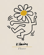 Matisse Art wall Décor,Flower Market Print Set of 3, Keith Haring Wall Art,11x14in Unframed Real Quality Canvas Paintings for Art Poster Decoration in kitchen, bathroom,living room,bedroom