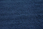 Unique Loom Solid Shag Collection Area Rug (8' 2" Square, Sapphire Blue/ Navy Blue)