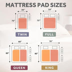 Sunbeam Electric Heated Mattress Pad Soft Cozy Fabric Fast Heating 12 Heat Settings 12-Hour Auto Shut-Off Deep Pocket Skirt Machine Washable King 80" x 76"