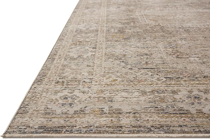 Loloi Chris Loves Julia Ida Collection IDA-01 Taupe/Multi 2'-7" x 10'-0", .19" Pile Height, Runner Rug