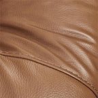 CHITA Genuine Leather Power Swivel Glider Recliner Chair for Adults, FSC Certified Electric Nursery Rocker Recliner Chair for Living Room, Saddle Brown