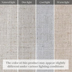 Madison Park Kyler Cordless Roman Shades - Single Panel, Lightweight Linen Blend Fabric, Natural Design, Easy Installation, Light Filtering Window Blind, Bedroom, Living Room Decor 35"W x 64"H Natural