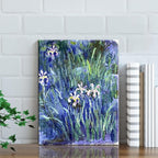 Wieco Art Canvas Print Wall Art Irises by Claude Monet Oil Paintings Reproduction Landscape Pictures Artwork on Canvas Art for Living Room Decorations and Wall Decor