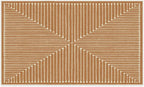 RUGGABLE x Jonathan Adler Machine Washable Modern Area Rug – Inkdrop Copper 3x5, Stain-Resistant, Non-Slip – Small Rugs for Living Room, Bedroom, Hallway, Entryway & Office–with Cushioned Pad